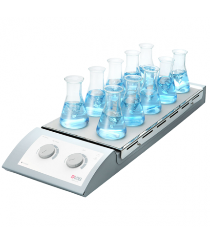 DLAB MS-H-S10 10 Bölmeli Isıtıcılı Manyetik Karıştırıcı 0... 1.100 rpm / RT... 120 ℃ / 10 X 0.4 L